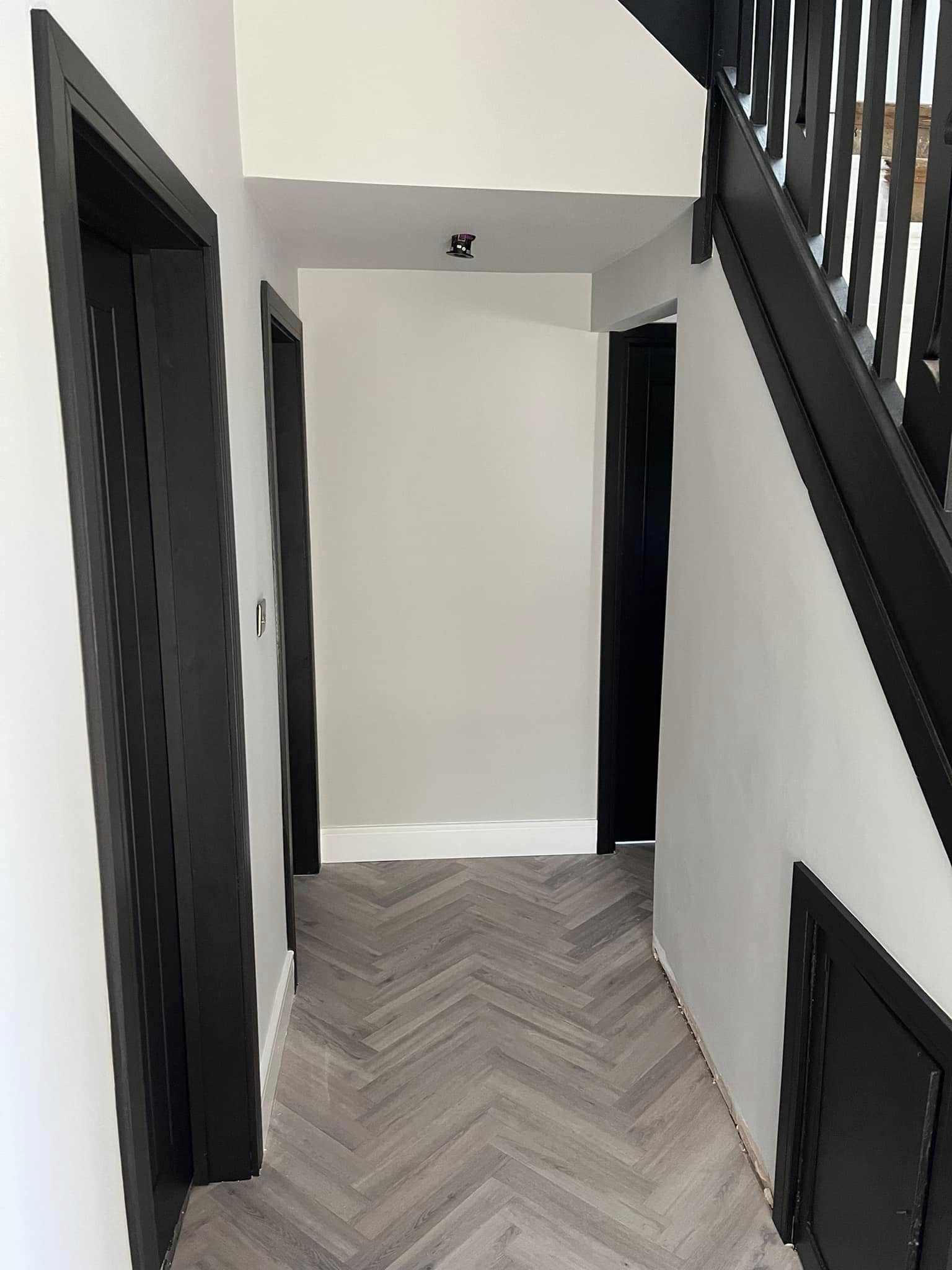 Hallway painting finish